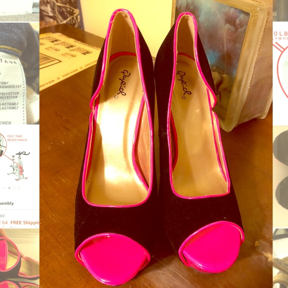 Cupid Open Toe Heels New Open Box - image 1